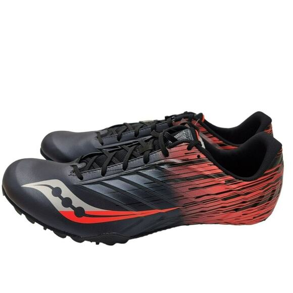 Saucony Running Shoes Spitfire Men’s 14 Track Spikes Red Athletic Sneakers New main image 4